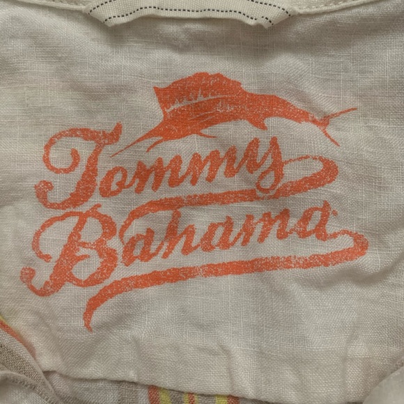 Tommy Bahama Long Sleeve Shirt Linen Beige 2XL - Picture 4 of 5